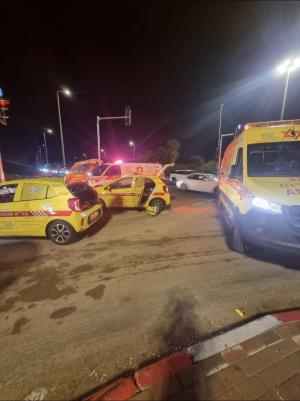 פצוע בינוני באירוע אלימות בצומת חפר: גבר כבן 47 פונה לבית החולים