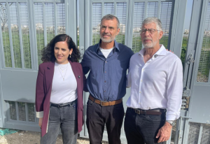 אבי איפרגן, נמרוד שפר וחה"כ נעמה לזימי בסיור בבת חפר